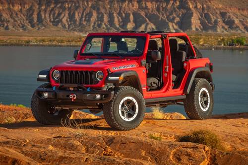 2025 Jeep Wrangler 4xe Rubicon Convertible SUV Exterior Shown