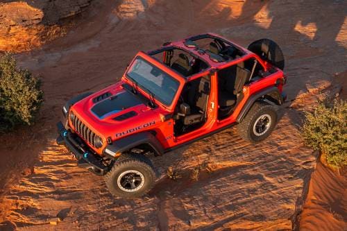2025 Jeep Wrangler 4xe Rubicon Convertible SUV Exterior Shown