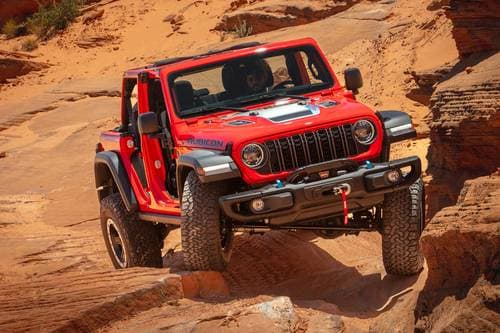 2025 Jeep Wrangler 4xe Rubicon Convertible SUV Exterior Shown