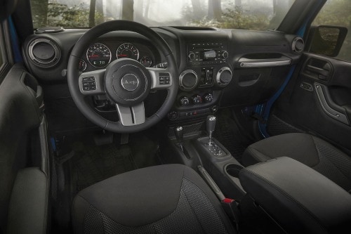 2016 Jeep Wrangler Unlimited Black Bear Convertible SUV Interior Shown