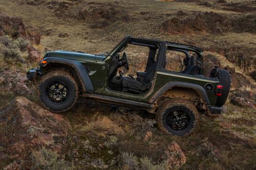 2024 Jeep Wrangler Willys Convertible SUV Profile Shown