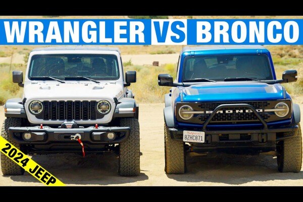 2024 Jeep Wrangler vs. Ford Bronco Comparison Test | Off-Road Capability, Interior Overview & More!