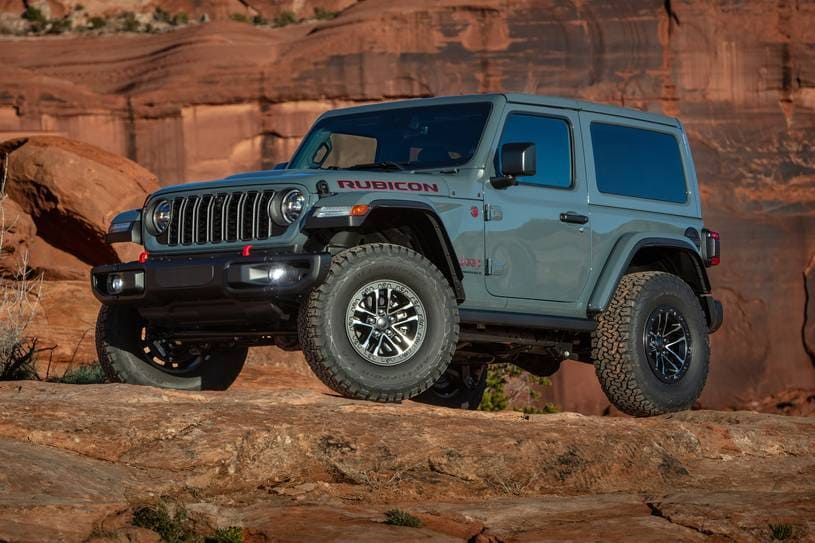 2026 Jeep Wrangler Rubicon X Convertible SUV Exterior. Xtreme 35 Tire Package Shown.