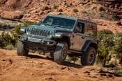 2026 Jeep Wrangler Rubicon X Convertible SUV Exterior. Xtreme 35 Tire Package Shown.