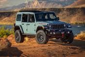 2026 Jeep Wrangler Rubicon X Convertible SUV Exterior. Xtreme 35 Tire Package Shown.
