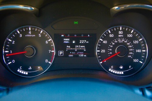 2014 Kia Forte EX Sedan Gauge Cluster Shown