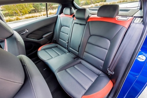 2018 Kia Forte SX 4dr Hatchback Rear Interior Shown