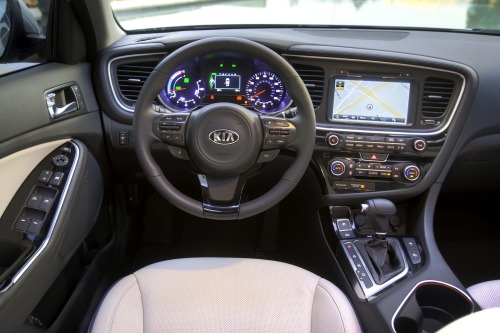 2016 Kia Optima Hybrid EX Sedan Dashboard Shown