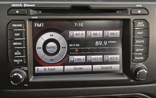 2012 Kia Rio SX Display Detail