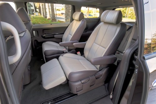 2016 Kia Sedona SX Limited Passenger Minivan Rear Interior Shown