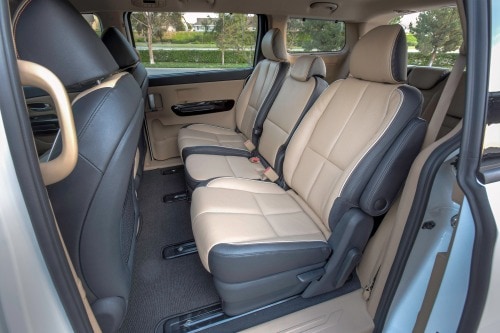 2016 Kia Sedona SX Limited Passenger Minivan Rear Interior Shown