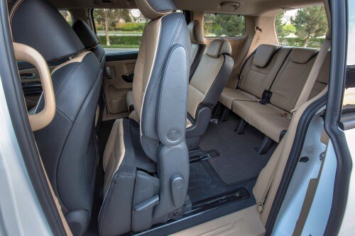 2016 Kia Sedona SX Limited Passenger Minivan Rear Interior Shown