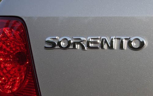 2003 Kia Sorento Badging