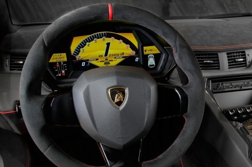 2017 Lamborghini Aventador LP 750-4 Superveloce Coupe Steering Wheel Detail