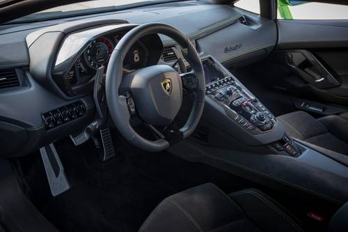2019 Lamborghini Aventador S Coupe Steering Wheel Detail