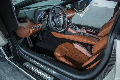 2019 Lamborghini Aventador S Coupe Steering Wheel Detail