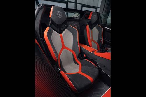 Lamborghini Aventador SVJ Roadster Convertible Interior Detail
