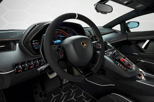 Lamborghini Aventador SVJ Coupe Steering Wheel Detail