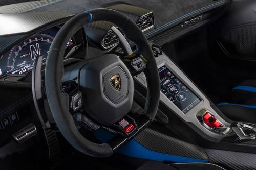 Lamborghini Huracan STO Coupe Steering Wheel Detail