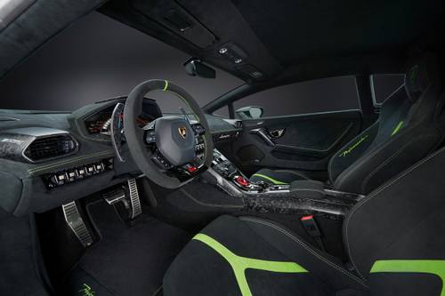 2018 Lamborghini Huracan Performante Coupe Steering Wheel Detail
