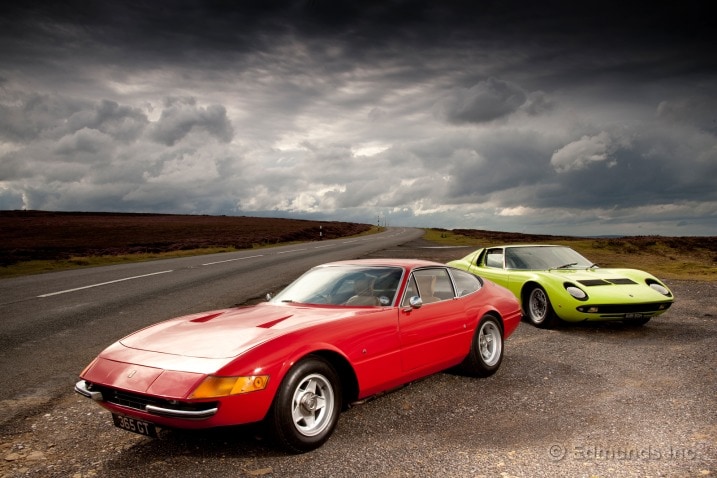 1969 Lamborghini Miura P400S vs. 1969 Ferrari 365 GTB/4 Daytona | Edmunds