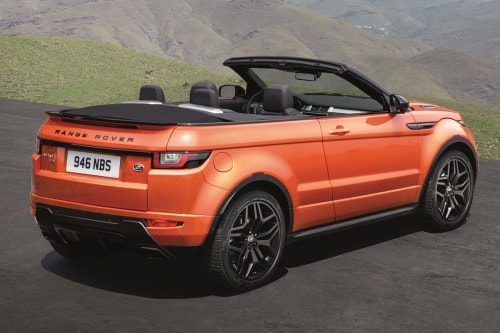 2017 Land Rover Range Rover Evoque HSE Dynamic Convertible SUV Exterior. Options Shown.
