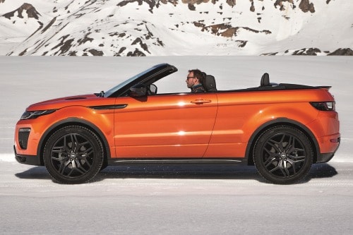 2017 Land Rover Range Rover Evoque HSE Dynamic Convertible SUV Exterior. Options Shown.