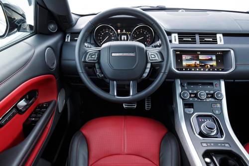 Land Rover Range Rover Evoque HSE Dynamic Convertible SUV Steering Wheel Detail