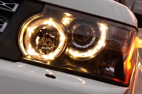 2010 Land Rover Range Rover Sport Headlamp Detail