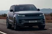 2025 Land Rover Range Rover Sport P530 Dynamic SE 4dr SUV Exterior. Range Rover Sport Stealth Pack Shown.