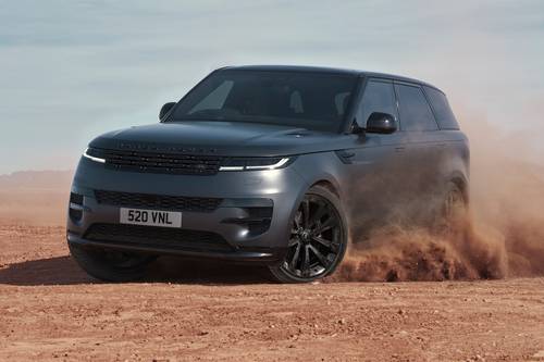 2025 Land Rover Range Rover Sport P530 Dynamic SE 4dr SUV Lifestyle Exterior. Range Rover Sport Stealth Pack Shown.
