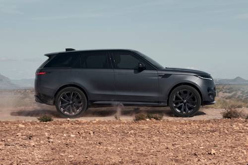 2025 Land Rover Range Rover Sport P530 Dynamic SE 4dr SUV Profile. Range Rover Sport Stealth Pack Shown.