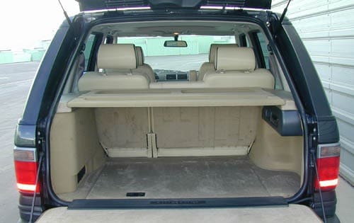 2000 Land Rover Range Rover Cargo Area