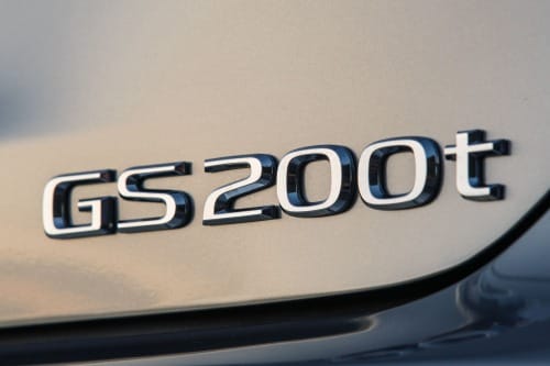 2017 Lexus GS 200t Sedan Rear Badge