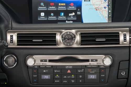 2016 Lexus GS 350 Sedan Center Console
