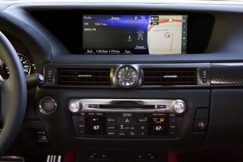 2016 Lexus GS F Sedan Center Console