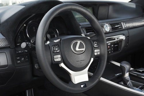 2016 Lexus GS F Sedan Steering Wheel Detail