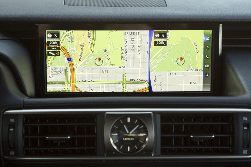 Lexus IS 300 Sedan Navigation System. Navigation Package Shown.