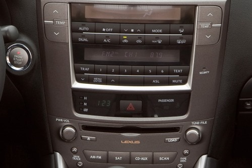 2010 Lexus IS 350 C Convertible Center Console
