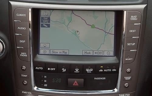 2012 Lexus IS Center Console
