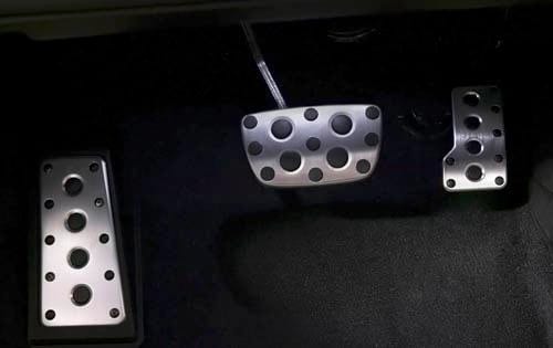 2009 Lexus IS F Aluminum Pedal Detail