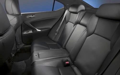 2009 Lexus IS F Rear Interior