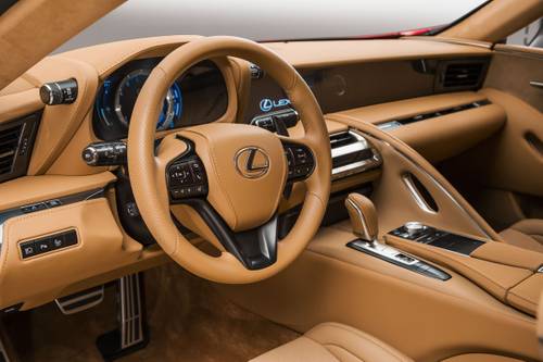 Lexus LC 500h Coupe Steering Wheel Detail
