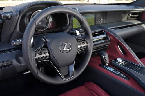 Lexus LC 500h Coupe Steering Wheel Detail