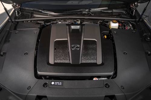 2025 Lexus LS 500 F SPORT Sedan 3.5L V6 Turbo Engine Shown.