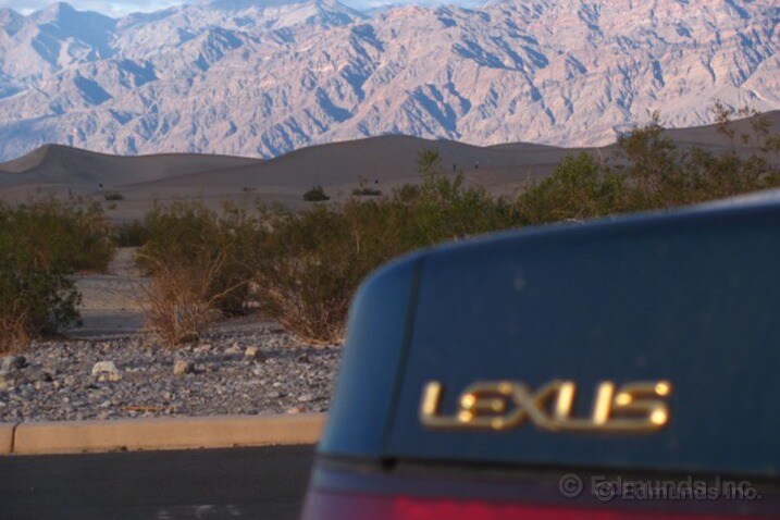 In other travels, the Lexus took a vacation road trip to Death Valley.