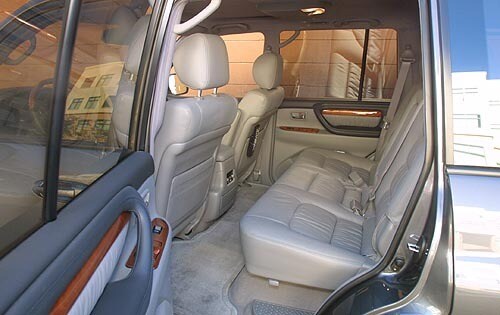 2003 Lexus LX 470 Rear Interior Shown