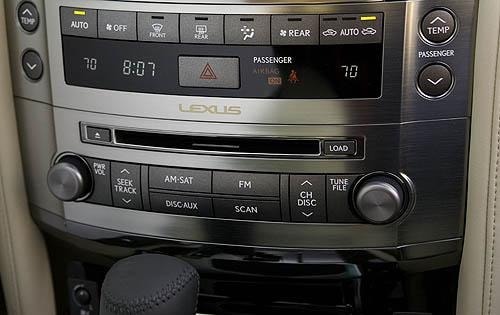 2010 Lexus LX 570 Center Console Shown