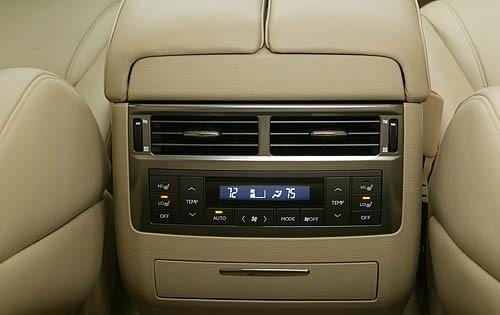 2010 Lexus LX 570 Rear Interior Detail Shown