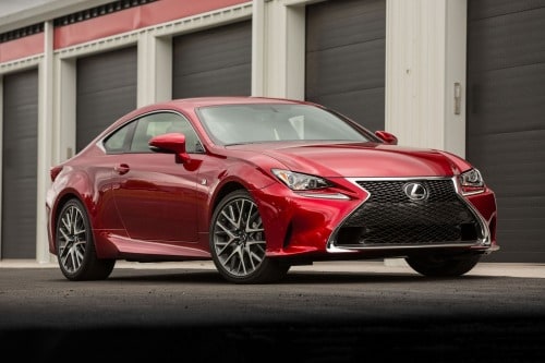 Lexus RC 350 Coupe Exterior. F-Sport Package Shown.